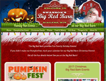 Tablet Screenshot of christmasbigredbarn.com